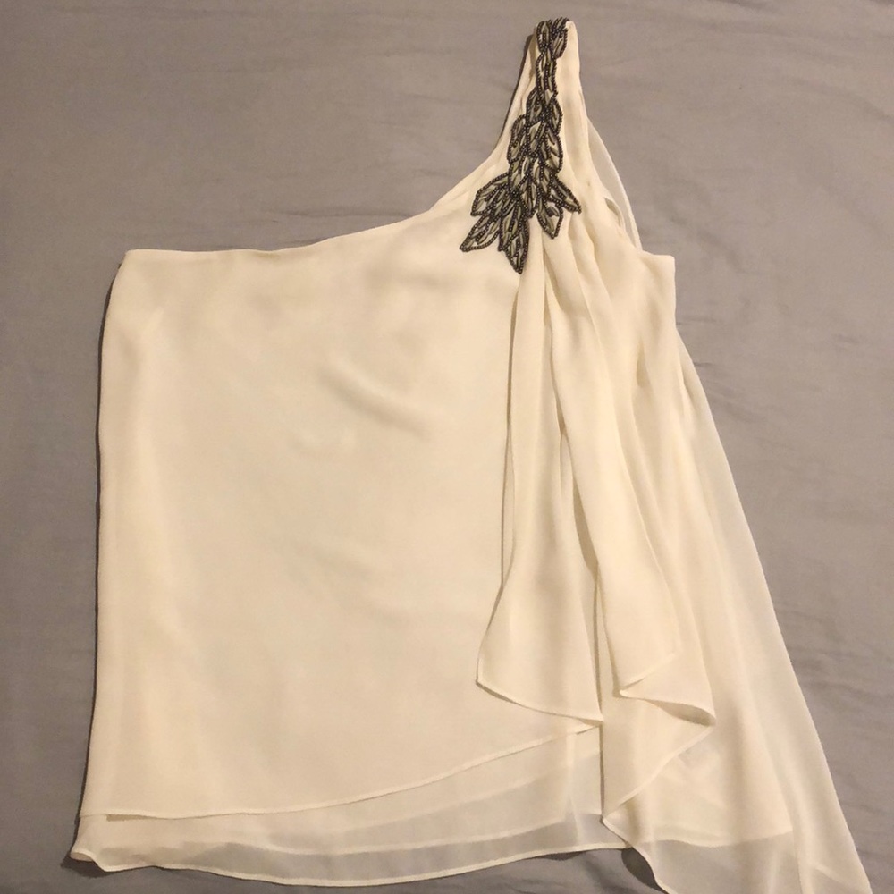 GUESS one shoulder beaded top